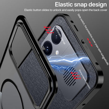Single-sided Snap Buckle Metal Frame Frosted MagSafe Phone Case, For Redmi K90 Max / K90 Ultra