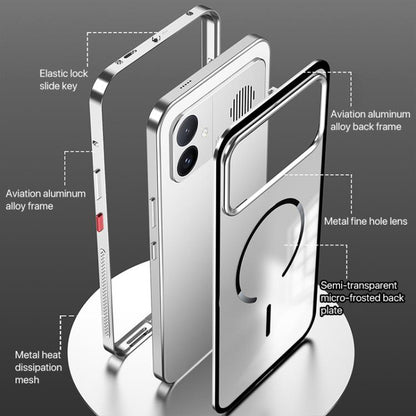Single-sided Snap Buckle Metal Frame Frosted MagSafe Phone Case, For Redmi K90 Max / K90 Ultra