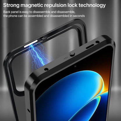 Single-sided Snap Buckle Metal Frame Frosted MagSafe Phone Case, For Redmi K90 Max / K90 Ultra