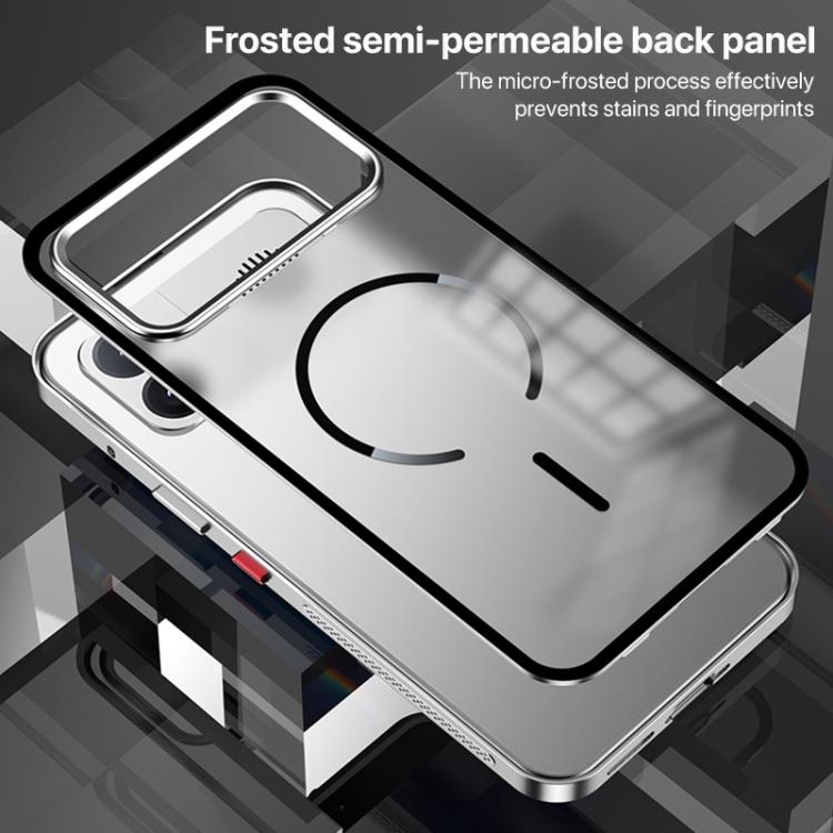 Single-sided Snap Buckle Metal Frame Frosted MagSafe Phone Case, For Redmi K90 Max / K90 Ultra