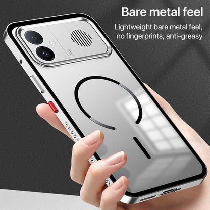 Single-sided Snap Buckle Metal Frame Frosted MagSafe Phone Case, For Redmi K90 Max / K90 Ultra