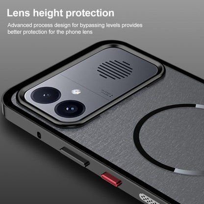 Single-sided Snap Buckle Metal Frame Frosted MagSafe Phone Case, For Redmi K90 Max / K90 Ultra