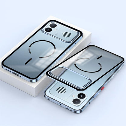 Single-sided Snap Buckle Metal Frame Frosted MagSafe Phone Case, For Redmi K90 Max / K90 Ultra
