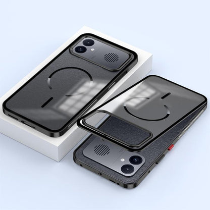 Single-sided Snap Buckle Metal Frame Frosted MagSafe Phone Case, For Redmi K90 Max / K90 Ultra