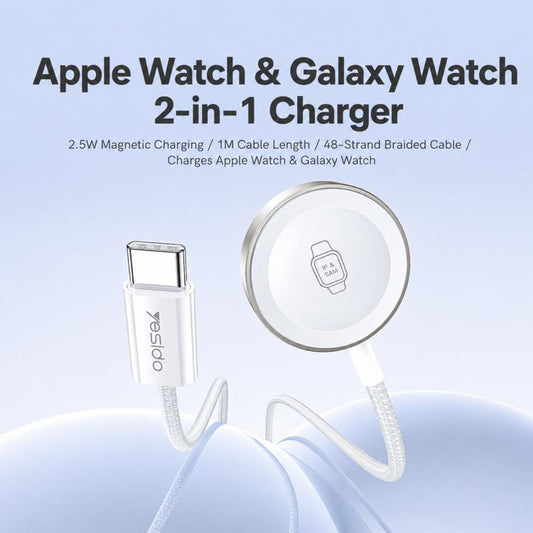 Yesido DS42 Dual-Mode Magnetic Wireless Watch Charger