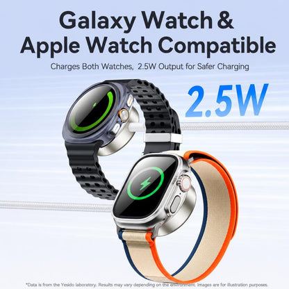 Yesido DS42 Dual-Mode Magnetic Wireless Watch Charger
