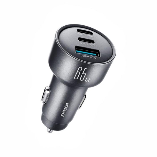 JOYROOM JR-CCN19 65W 3-in-1 Type-C x 2, USB-A Car Charger