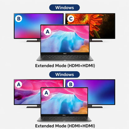 Blueendless HD201 Type-C to Dual HDMI 4K 60Hz Docking Station, HD201