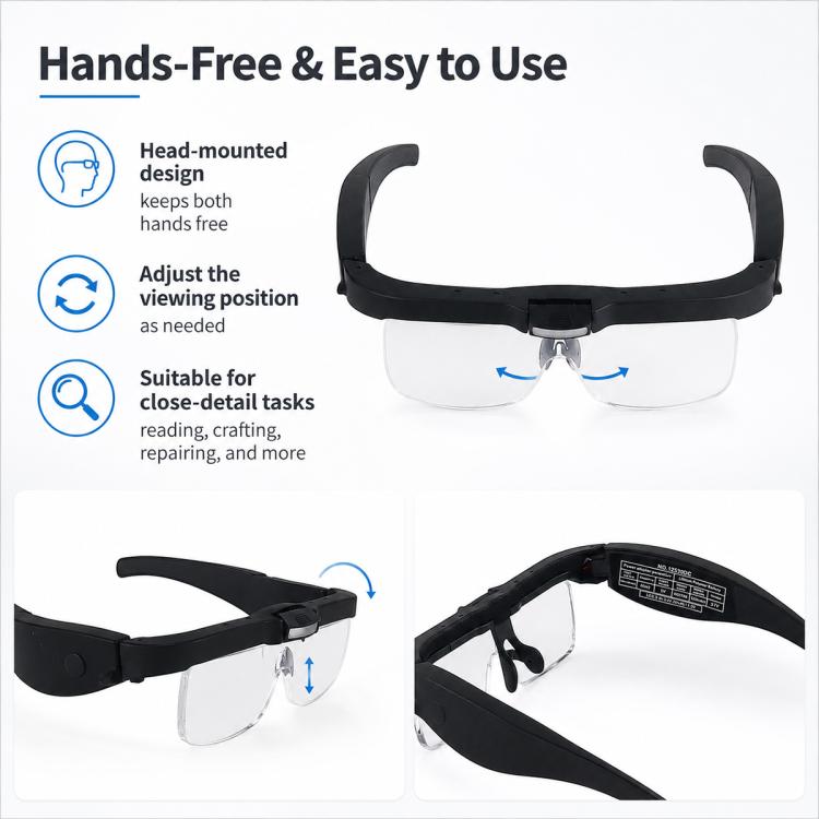 12539DC1 USB Rechargeable Head-Mounted LED Magnifier