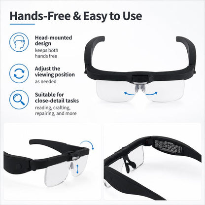 12539DC1 USB Rechargeable Head-Mounted LED Magnifier