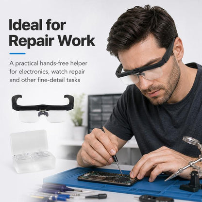 12539DC1 USB Rechargeable Head-Mounted LED Magnifier