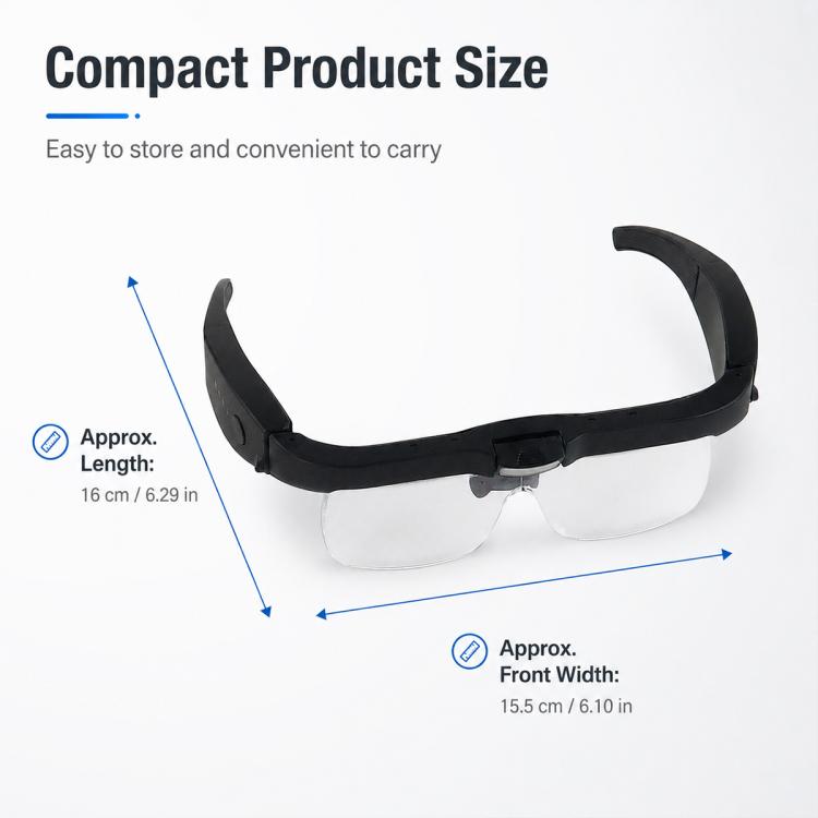 12539DC1 USB Rechargeable Head-Mounted LED Magnifier
