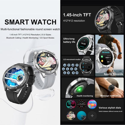 QS39 Smart Watch, 1.45 inch Screen, BT Call, Heart Rate, Blood Oxygen, Blood Pressure