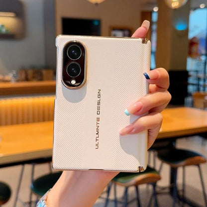 Electroplate Dual-Hinge Ultimate Design Phone Case, For Galaxy Z Fold8 5G, For Galaxy Z Fold8 Ultra 5G, For Galaxy Z Fold7 / W26