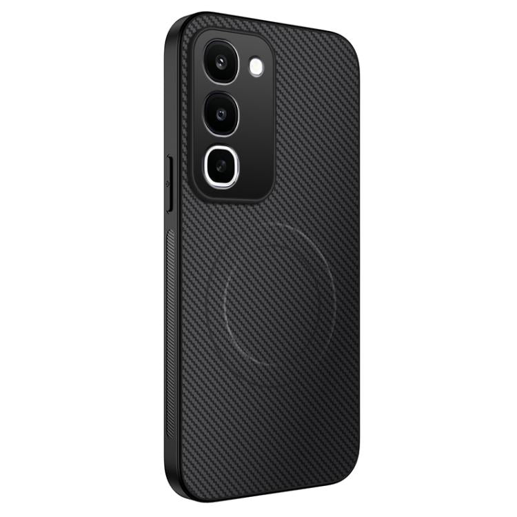 WANLONFENG TQ Series Magnetic Carbon Fiber Texture PC Hybrid TPU Phone Case, For Realme C100i / C100x 4G, For Realme C100 4G, For Realme P4 Power 5G