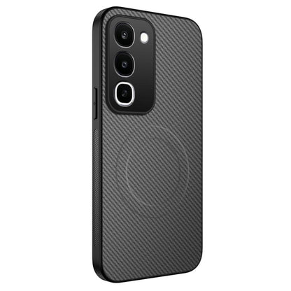 WANLONFENG TQ Series Magnetic Carbon Fiber Texture PC Hybrid TPU Phone Case, For Realme C100i / C100x 4G, For Realme C100 4G, For Realme P4 Power 5G