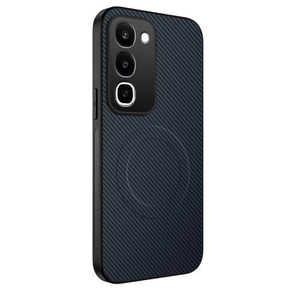 WANLONFENG TQ Series Magnetic Carbon Fiber Texture PC Hybrid TPU Phone Case, For Realme C100i / C100x 4G, For Realme C100 4G, For Realme P4 Power 5G