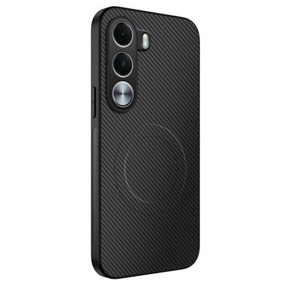 WANLONFENG TQ Series Magnetic Carbon Fiber Texture PC Hybrid TPU Phone Case, For Realme C100i / C100x 4G, For Realme C100 4G, For Realme P4 Power 5G