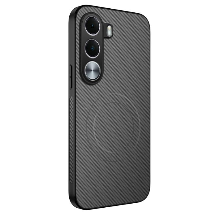 WANLONFENG TQ Series Magnetic Carbon Fiber Texture PC Hybrid TPU Phone Case, For Realme C100i / C100x 4G, For Realme C100 4G, For Realme P4 Power 5G