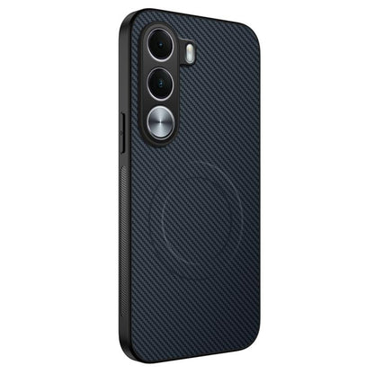 WANLONFENG TQ Series Magnetic Carbon Fiber Texture PC Hybrid TPU Phone Case, For Realme C100i / C100x 4G, For Realme C100 4G, For Realme P4 Power 5G