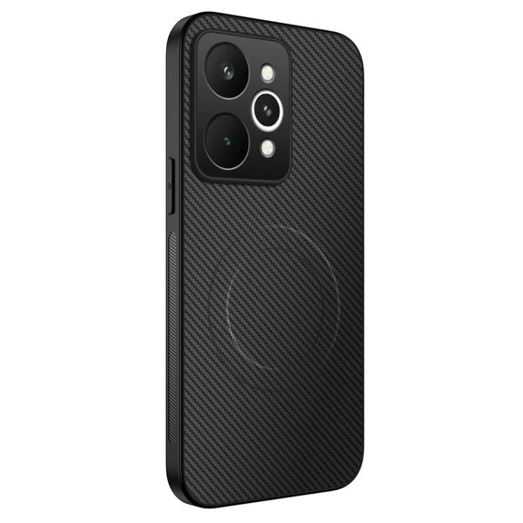 WANLONFENG TQ Series Magnetic Carbon Fiber Texture PC Hybrid TPU Phone Case, For Realme C100i / C100x 4G, For Realme C100 4G, For Realme P4 Power 5G