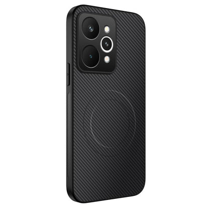 WANLONFENG TQ Series Magnetic Carbon Fiber Texture PC Hybrid TPU Phone Case, For Realme C100i / C100x 4G, For Realme C100 4G, For Realme P4 Power 5G