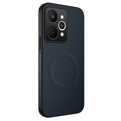 WANLONFENG TQ Series Magnetic Carbon Fiber Texture PC Hybrid TPU Phone Case, For Realme C100i / C100x 4G, For Realme C100 4G, For Realme P4 Power 5G