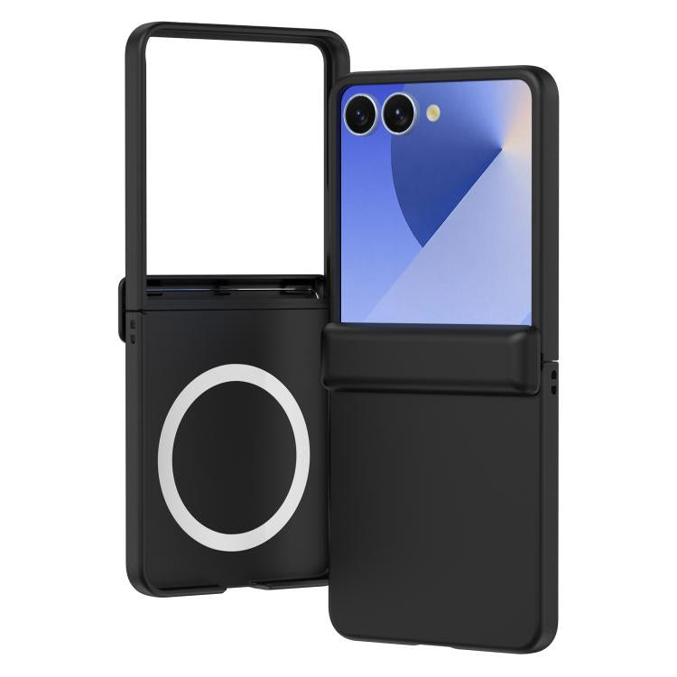 Skin Feel Hinge Magnetic Ring Phone Case, For Galaxy Z Flip8 5G, For Galaxy Z Flip7 5G