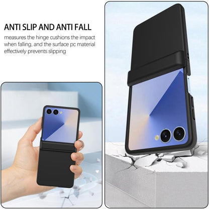 Skin Feel Hinge Magnetic Ring Phone Case, For Galaxy Z Flip8 5G, For Galaxy Z Flip7 5G