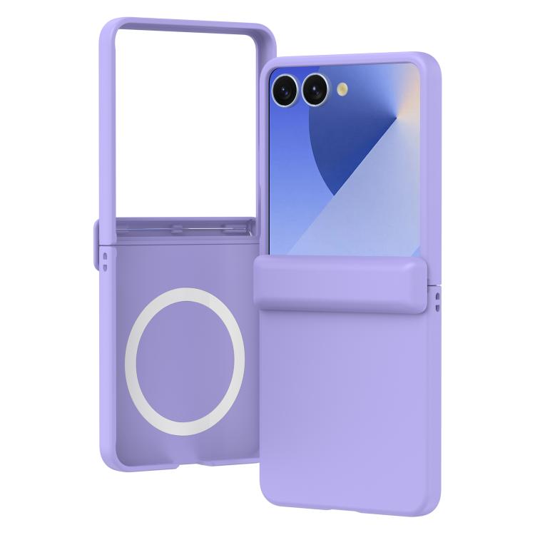Skin Feel Hinge Magnetic Ring Phone Case, For Galaxy Z Flip8 5G, For Galaxy Z Flip7 5G