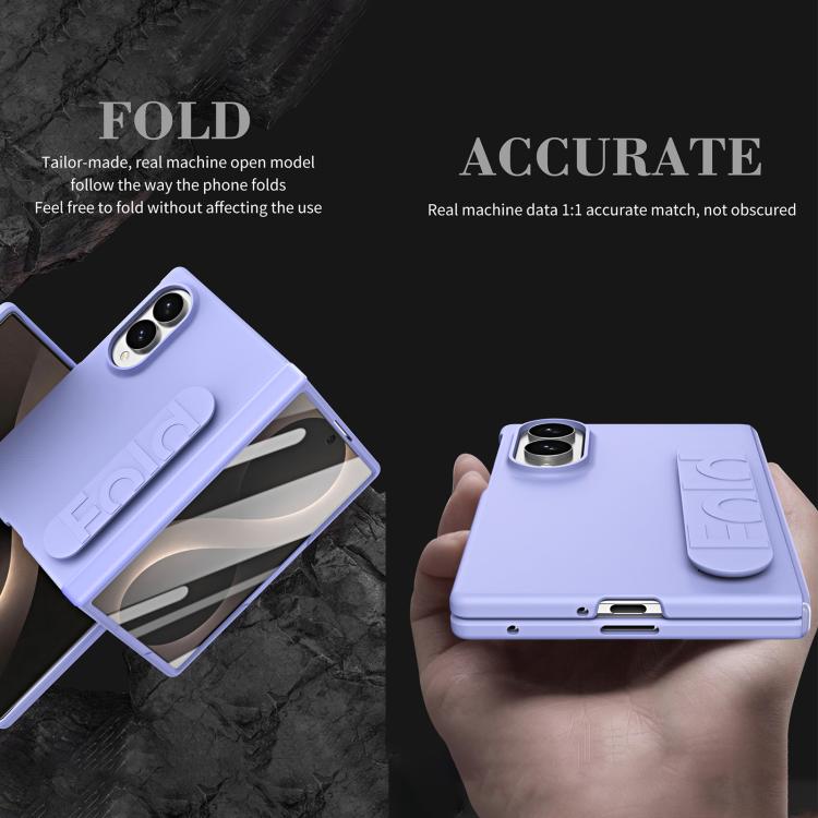 Skin Feel Elastic Wristband Hinge Integrated Film Phone Case, For Galaxy Z Fold8 5G