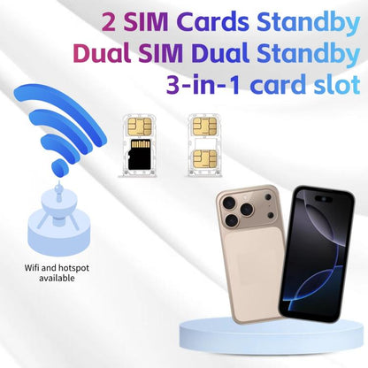 17 Pro Max, 1GB+16GB, 3.75 inch Android 8.1 MediaTek MT6580 Quad Core, Network: 3G, Dual SIM