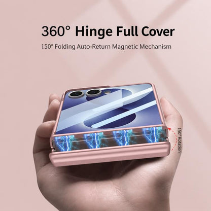 GKK Integrated HD Film Magnetic Full Coverage Flip Phone Case, For Galaxy Z Flip8 5G