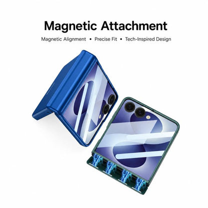 GKK Integrated HD Film Magnetic Full Coverage Flip Phone Case, For Galaxy Z Flip8 5G