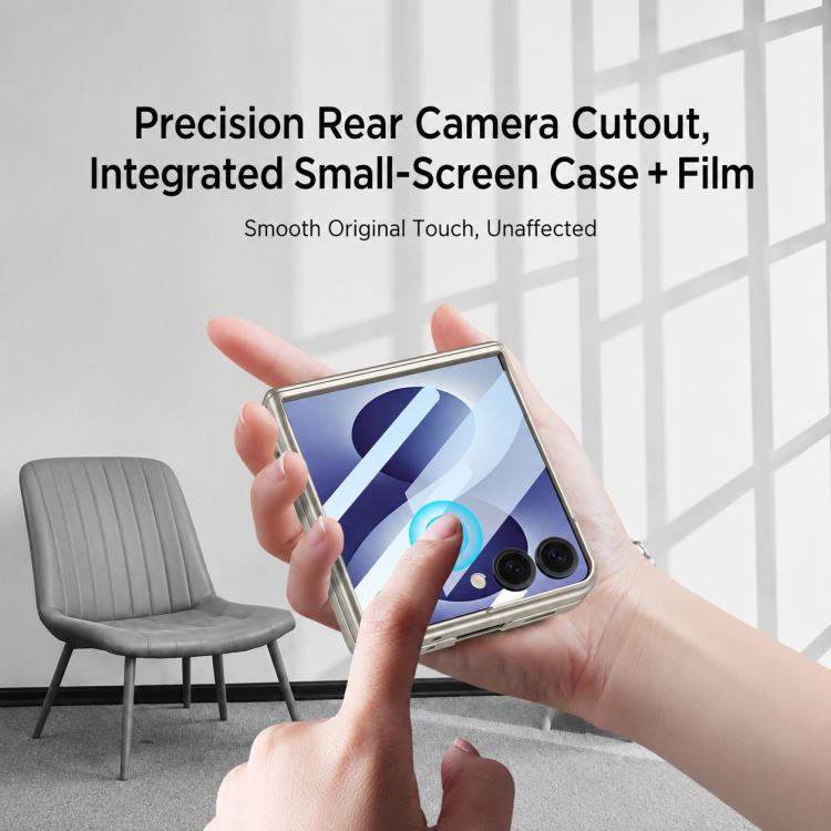 GKK Integrated HD Film Magnetic Full Coverage Flip Phone Case, For Galaxy Z Flip8 5G
