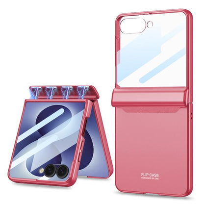 GKK Integrated HD Film Magnetic Full Coverage Flip Phone Case, For Galaxy Z Flip8 5G