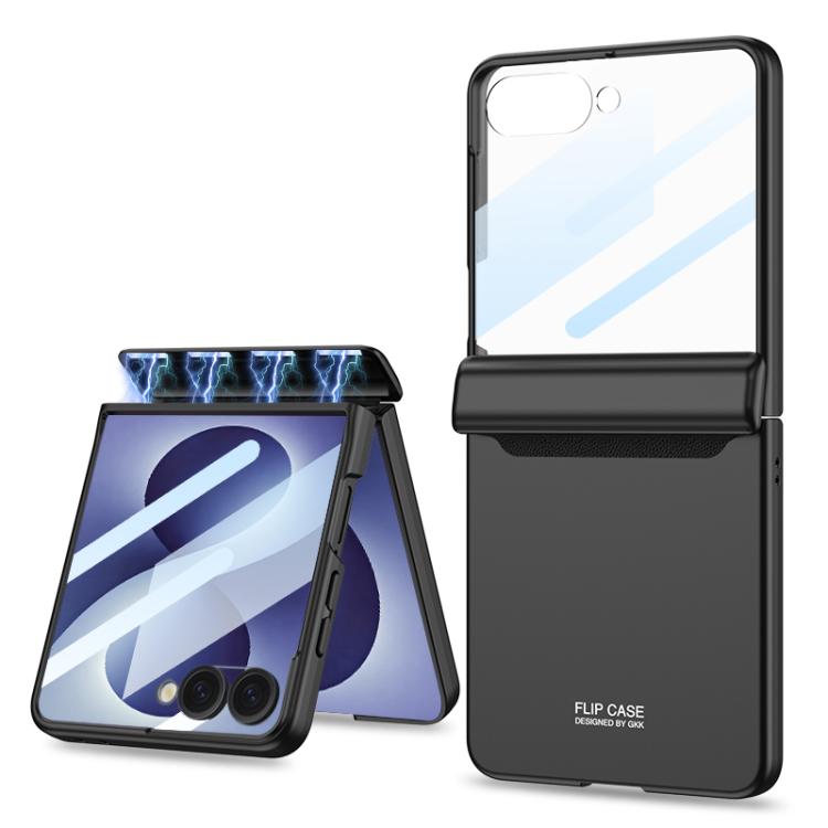 GKK Integrated HD Film Magnetic Full Coverage Flip Phone Case, For Galaxy Z Flip8 5G