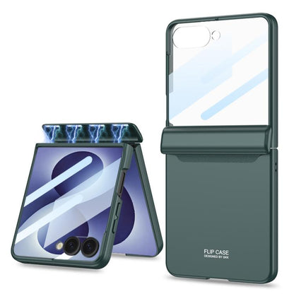 GKK Integrated HD Film Magnetic Full Coverage Flip Phone Case, For Galaxy Z Flip8 5G