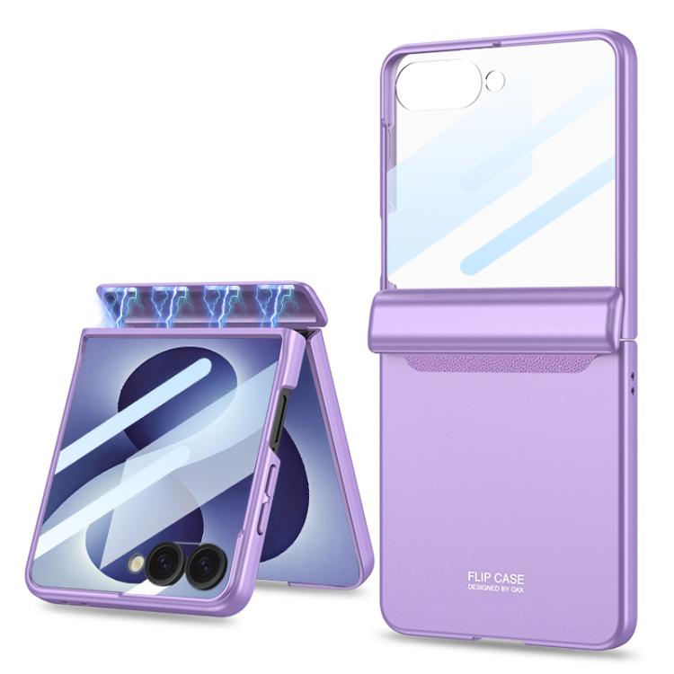 GKK Integrated HD Film Magnetic Full Coverage Flip Phone Case, For Galaxy Z Flip8 5G