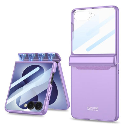 GKK Integrated HD Film Magnetic Full Coverage Flip Phone Case, For Galaxy Z Flip8 5G