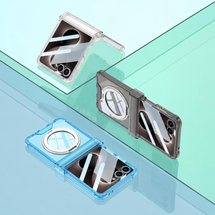 GKK Integrated Airbag Hinge Full Coverage Phone Case with Magnetic Rotation Bracket, For Galaxy Z Flip8 5G