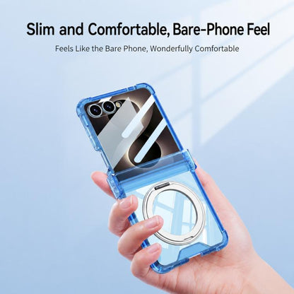 GKK Integrated Airbag Hinge Full Coverage Phone Case with Magnetic Rotation Bracket, For Galaxy Z Flip8 5G