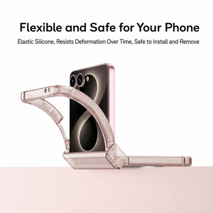 GKK Integrated Airbag Hinge Full Coverage Phone Case with Magnetic Rotation Bracket, For Galaxy Z Flip8 5G