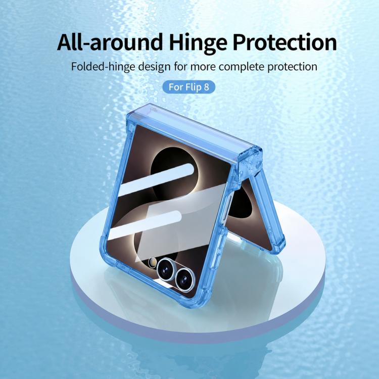 GKK Integrated Airbag Hinge Full Coverage Phone Case with Magnetic Rotation Bracket, For Galaxy Z Flip8 5G