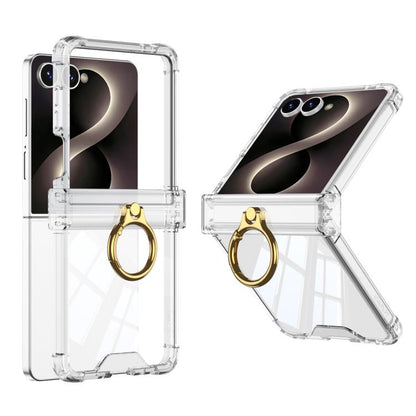 GKK Airbag Hinge Full Coverage Phone Case with Magnetic Rotation Bracket, For Galaxy Z Flip8 5G