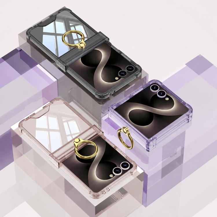 GKK Airbag Hinge Full Coverage Phone Case with Magnetic Rotation Bracket, For Galaxy Z Flip8 5G