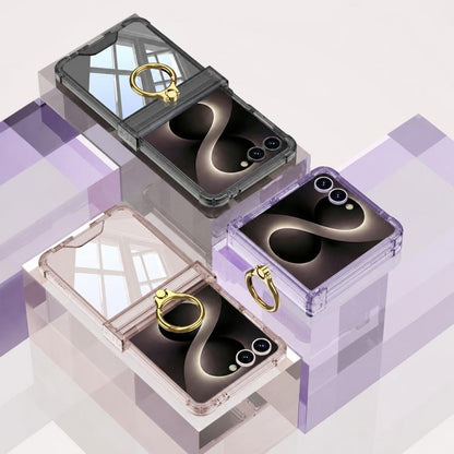 GKK Airbag Hinge Full Coverage Phone Case with Magnetic Rotation Bracket, For Galaxy Z Flip8 5G