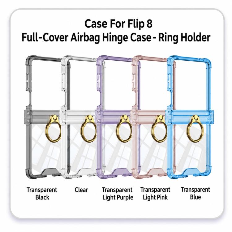 GKK Airbag Hinge Full Coverage Phone Case with Magnetic Rotation Bracket, For Galaxy Z Flip8 5G