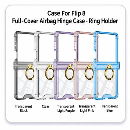 GKK Airbag Hinge Full Coverage Phone Case with Magnetic Rotation Bracket, For Galaxy Z Flip8 5G