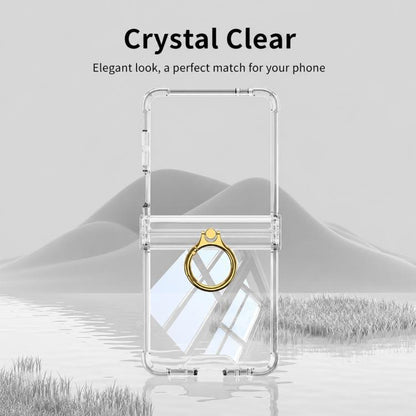 GKK Airbag Hinge Full Coverage Phone Case with Magnetic Rotation Bracket, For Galaxy Z Flip8 5G